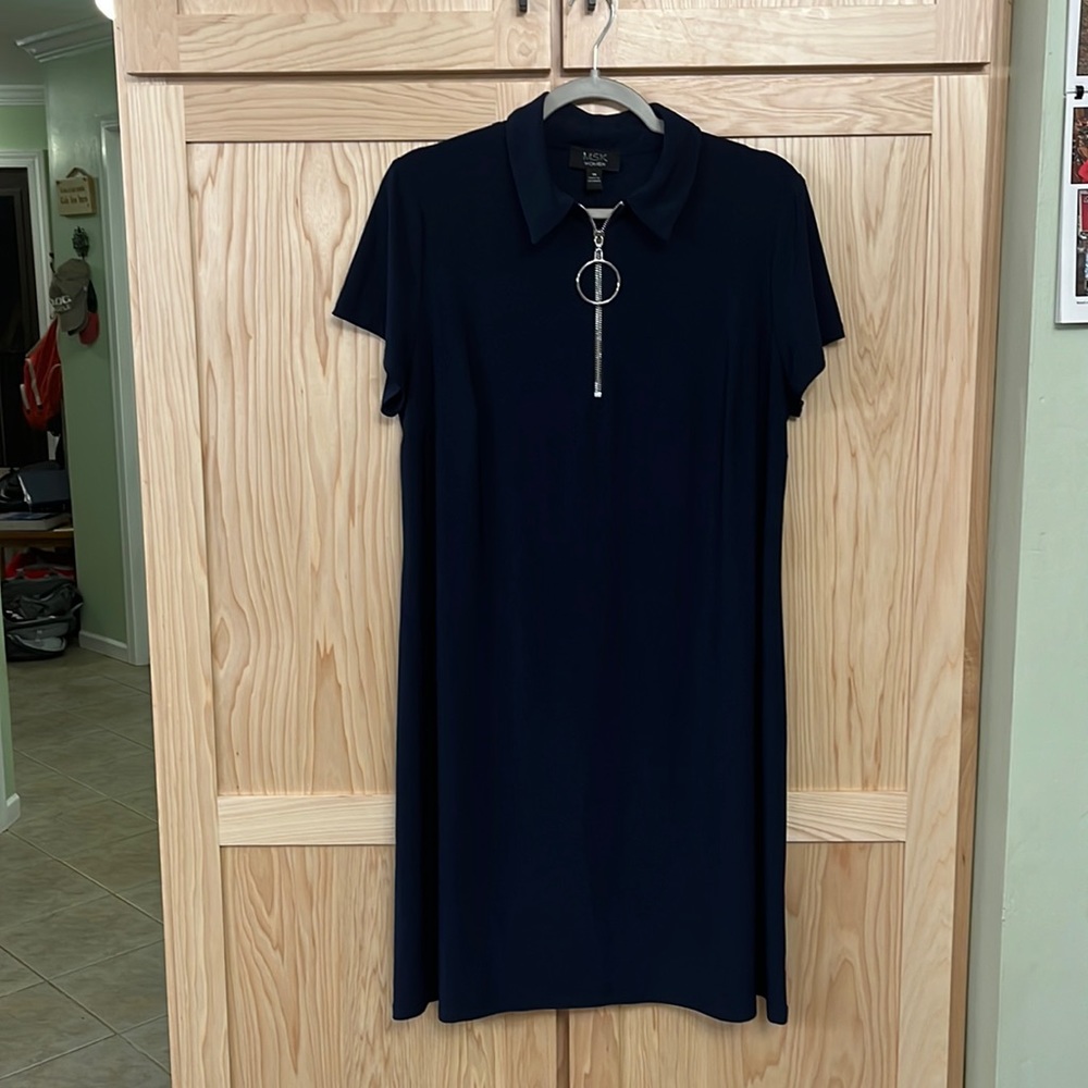 Like New MSK Navy Blue Dress